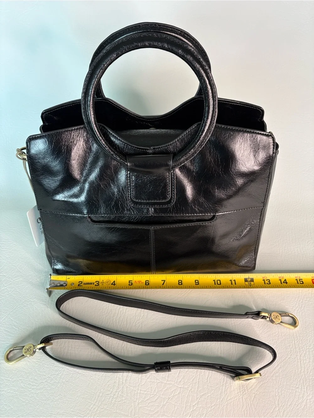 HOBO | Heidi Satchel Black Leather NWT